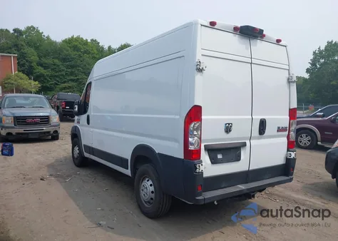 2019 Ram Promaster 2500 High Roof 136 Wb z USA, uszkodzony, nr VIN 3C6TRVCG5KE550921